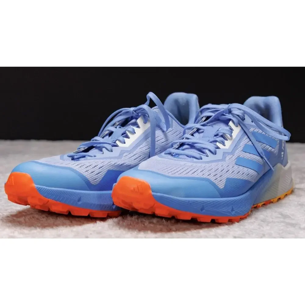 Adidas Terrex Agravic Flow 2 Low Blue Dawn Impact Orange Running Shoes Mens 11